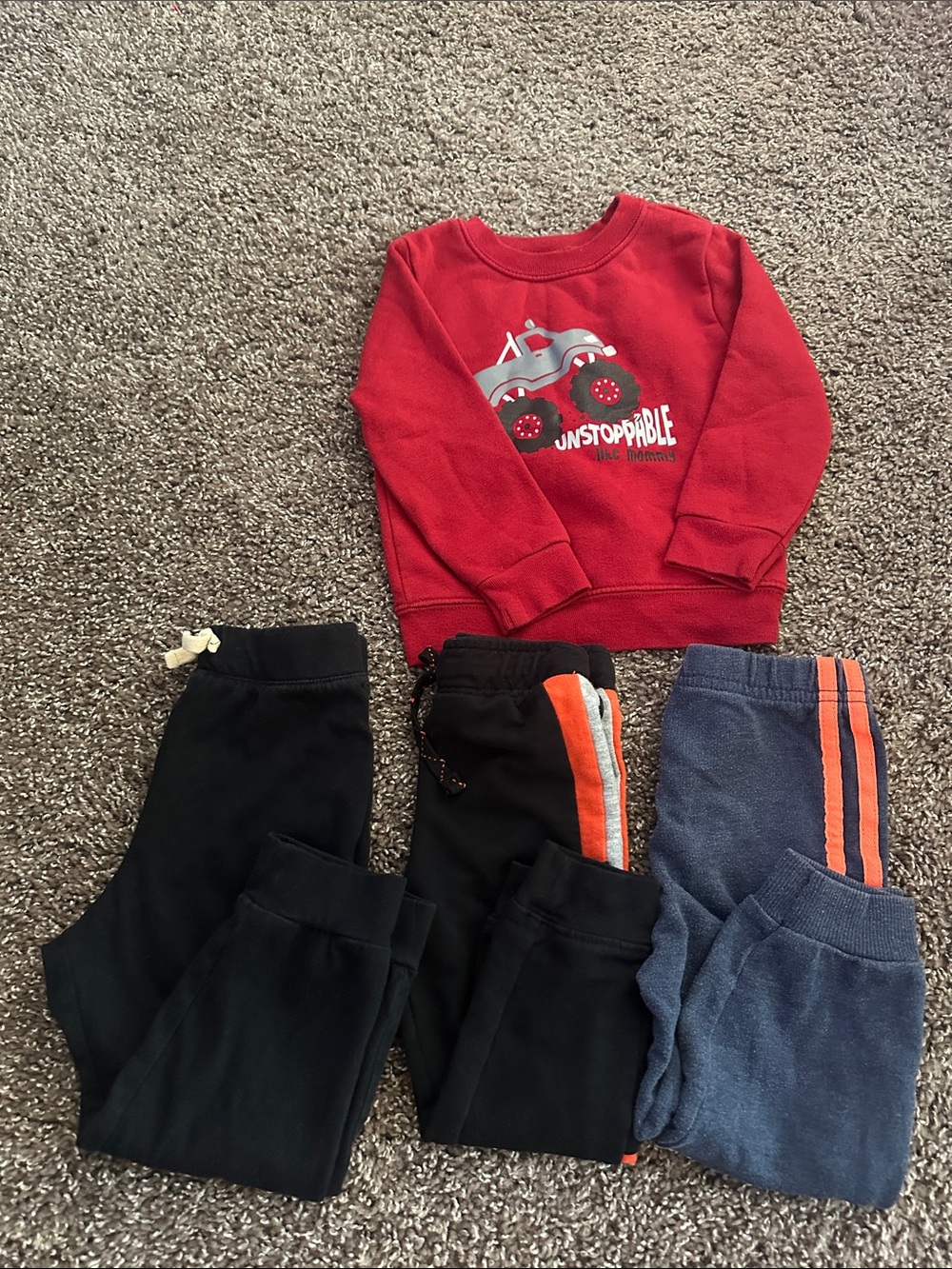 Monster Truck Sweatshirt with Bundle of Joggers